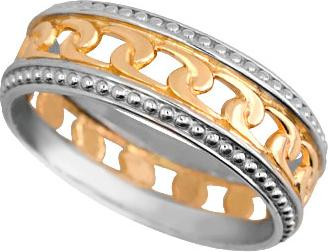 Кольцо обр. сложное из лимонного золота 585 пробы