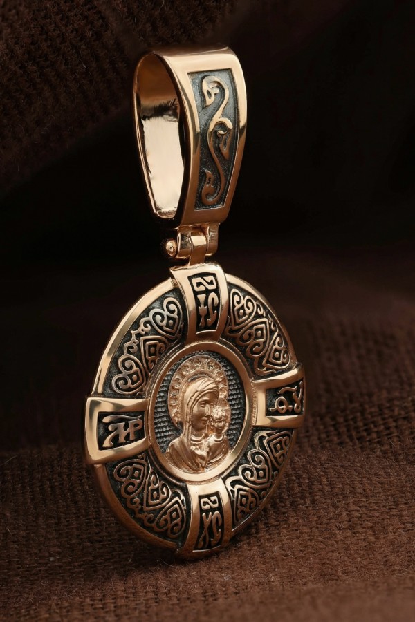 Образок из красного золота 585 пробы