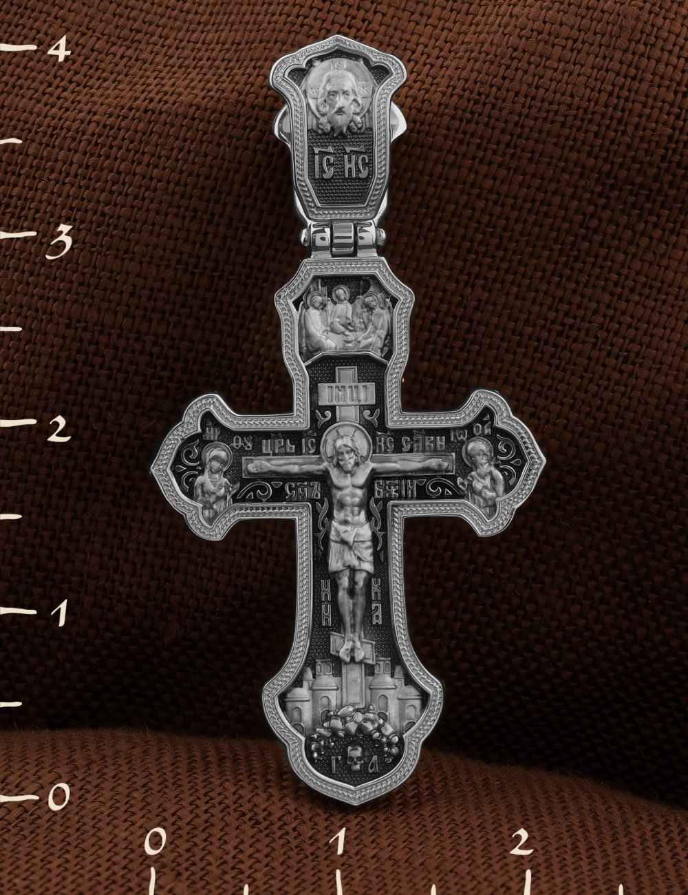 Крест из белого золота