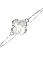 Браслет из белого золота c перламутром