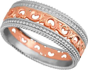 Кольцо обр. сложное из красного золота 585 пробы