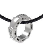 Подвеска из белого золота c бриллиантами