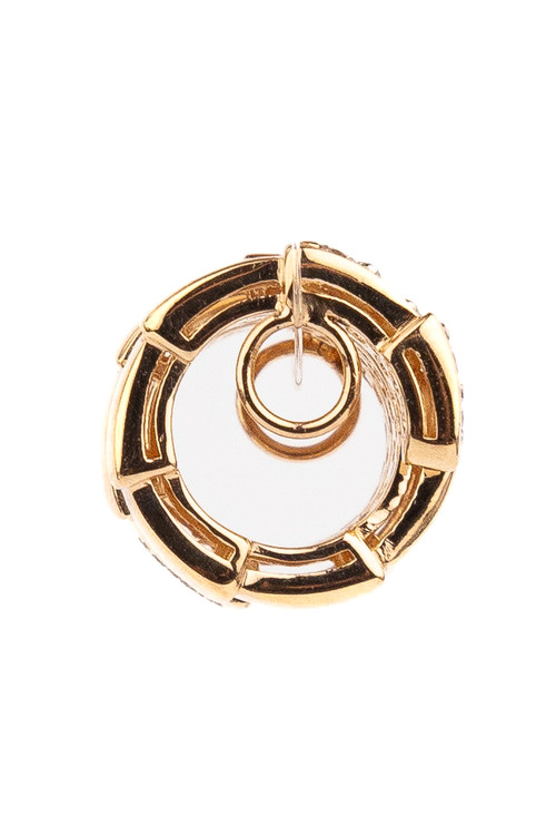 Подвеска из красного золота 585 пробы c бриллиантами