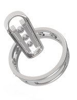 Кольцо из белого золота c бриллиантами