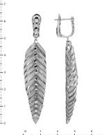 Серьги из белого золота