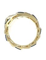 Кольцо из лимонного золота c бриллиантами и лазуритом