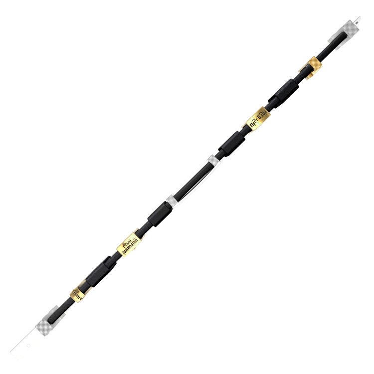 Браслет из белого золота 585 пробы c кожаным шнурком