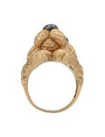 Кольцо из золота c эмалью