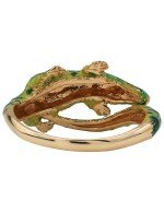 Кольцо из золота c эмалью