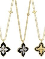 Колье из лимонного золота c бриллиантами и ониксом