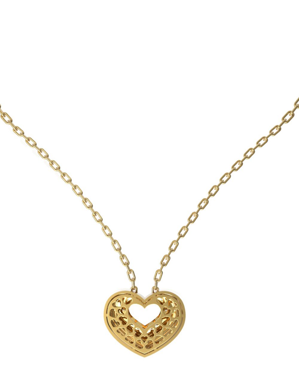 Колье из лимонного золота c бриллиантами