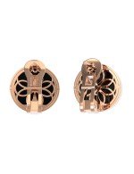 Серьги из золота c бриллиантами и ониксом