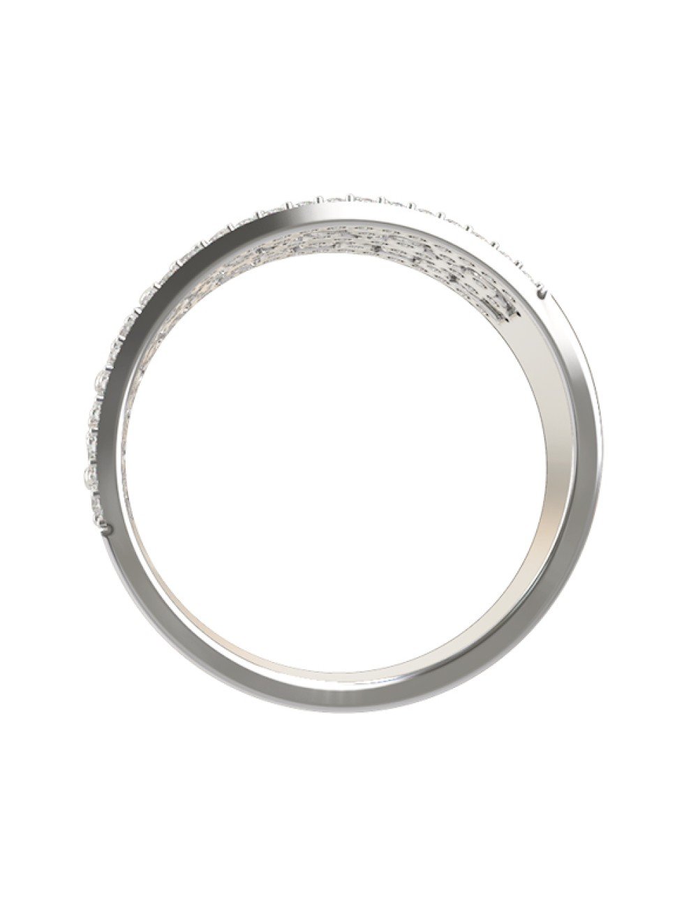 Кольцо из белого золота c бриллиантами