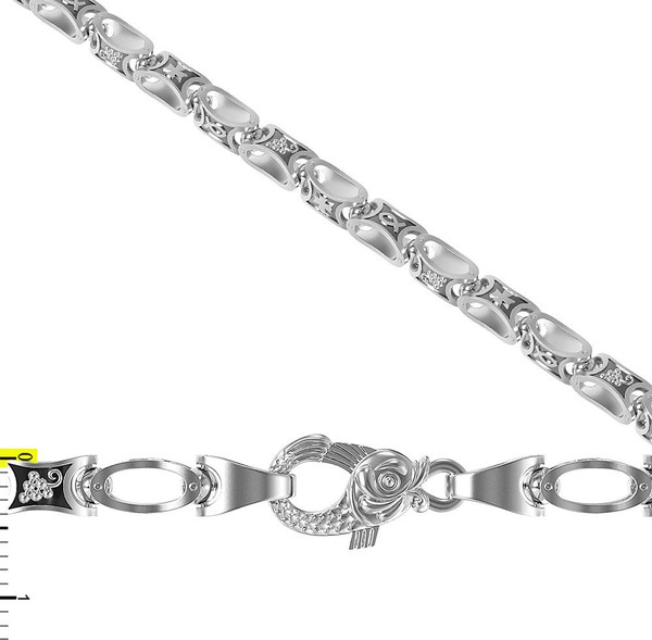 Браслет из белого золота 585 пробы