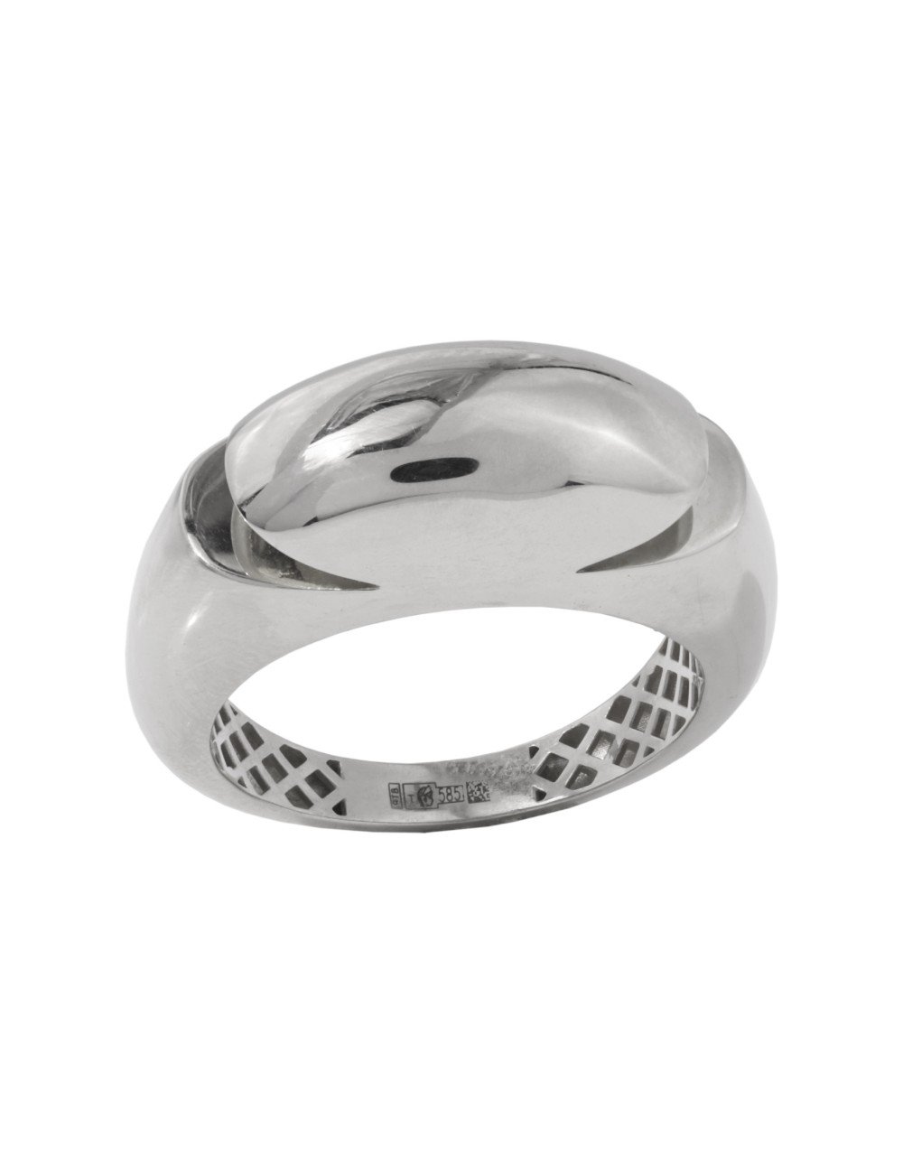 Кольцо из белого золота