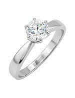 Кольцо из белого золота c бриллиантами