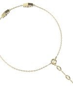 Браслет из лимонного золота c ониксом и перламутром