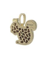 Подвеска из лимонного золота c бриллиантами и тигровым глазом