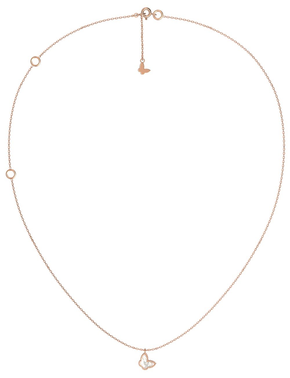 Колье из золота c перламутром