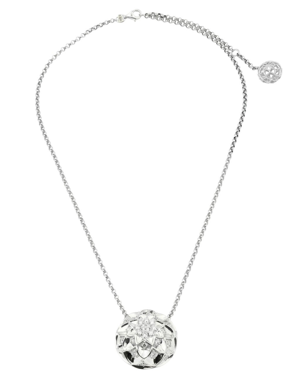 Колье из белого золота c бриллиантами