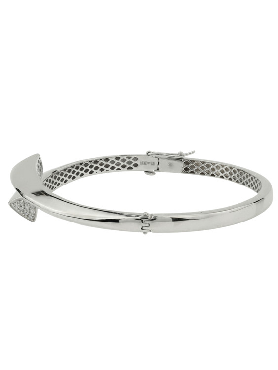 Браслет из белого золота 585 пробы c бриллиантами