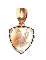 Подвеска из золота c бриллиантами и ониксом