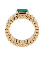 Кольцо из золота c малахитом