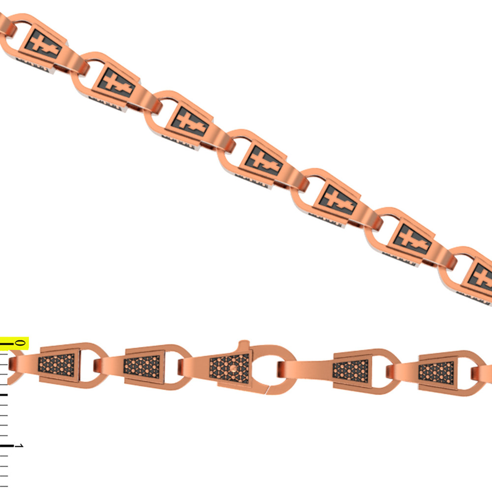 Цепь из красного золота 585 пробы