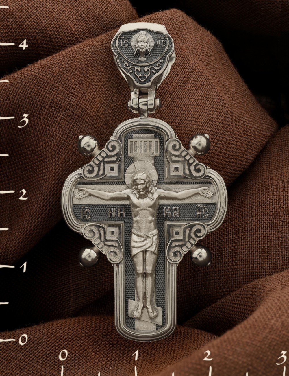 Крест из белого золота