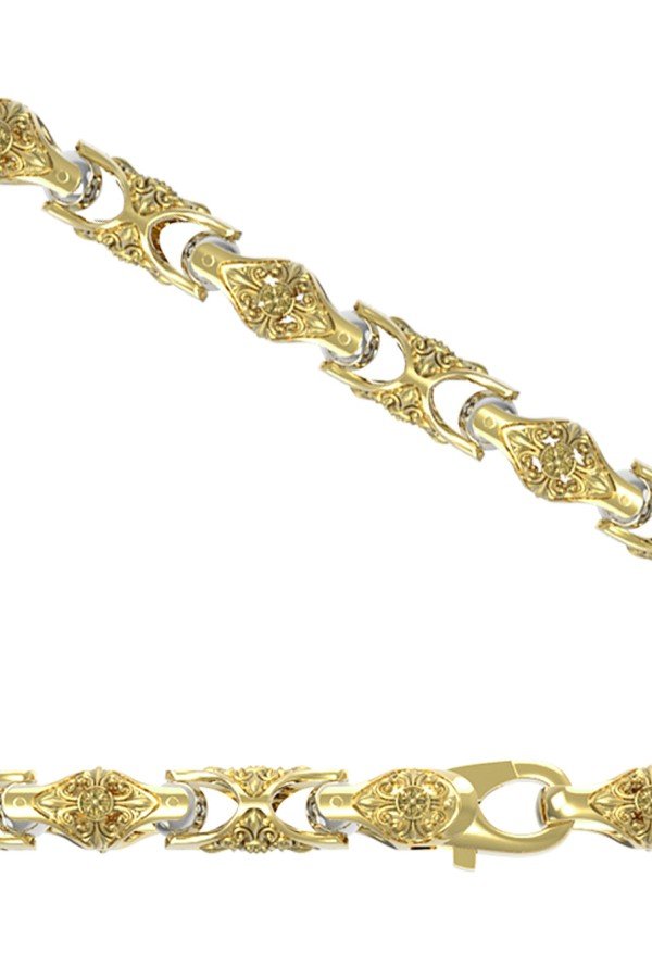 Цепь из лимонного золота