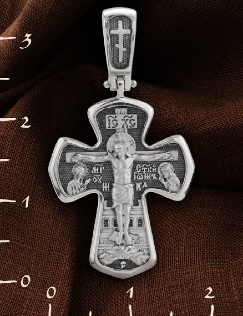 Крест из белого золота