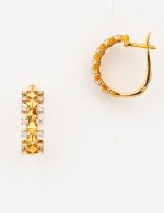 Серьги из золота c бриллиантами