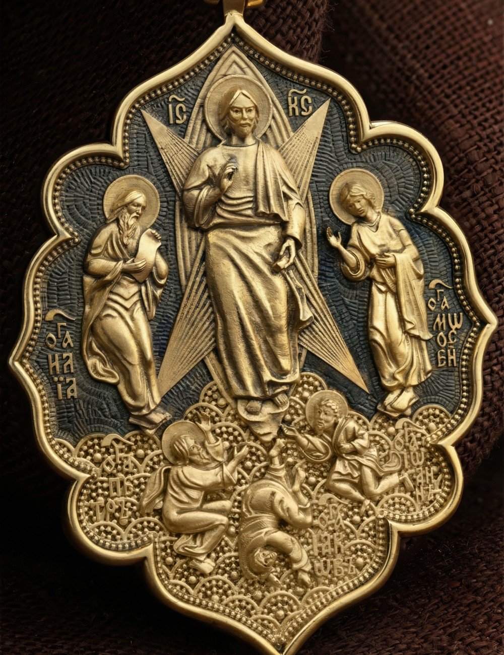 Образок из лимонного золота