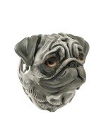 Подвеска из белого золота c эмалью