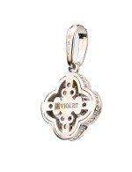 Подвеска из белого золота c бриллиантами