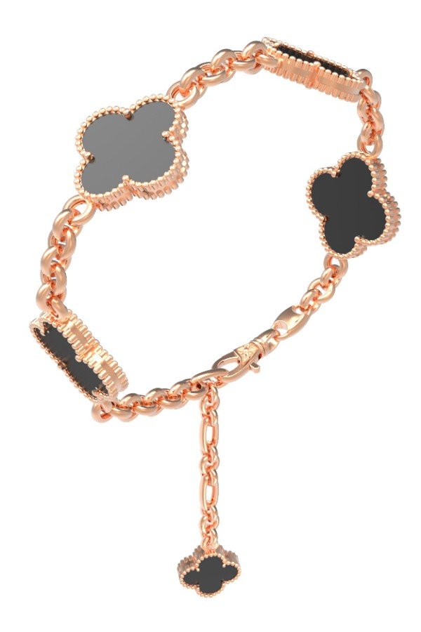 Браслет из золота c ониксом