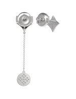 Серьги из белого золота c бриллиантами