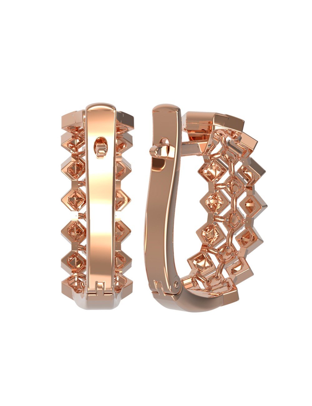 Серьги из золота c бриллиантами