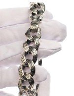 Браслет из серебра c рубином