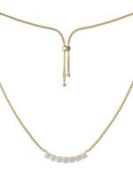 Колье из лимонного золота c бриллиантами