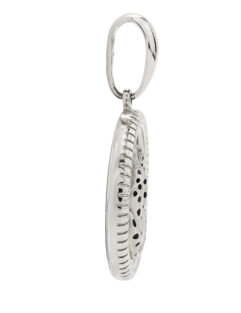 Подвеска из белого золота c эмалью