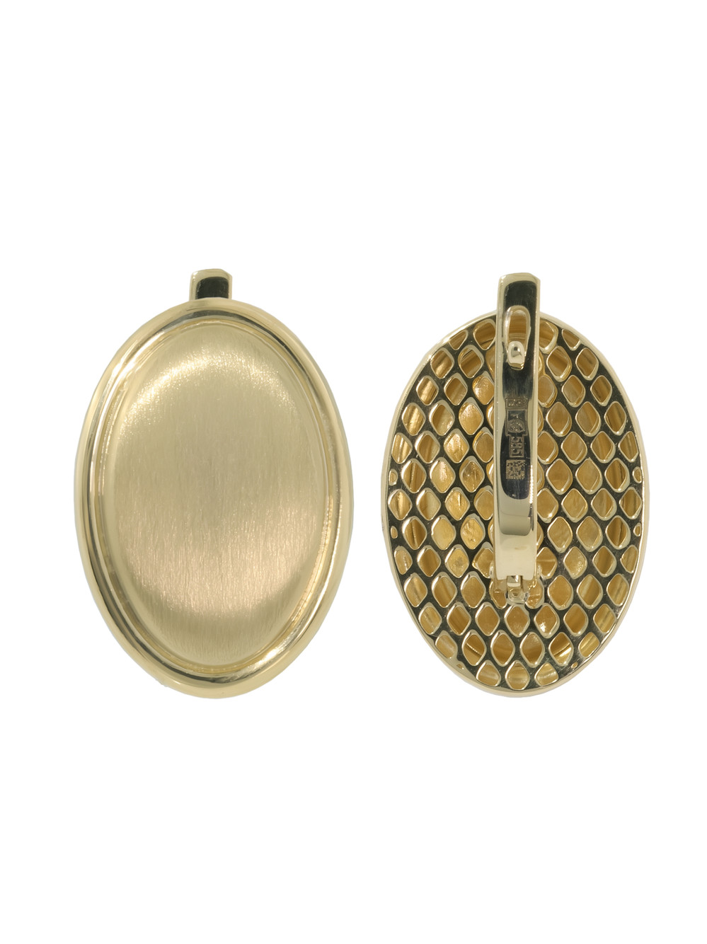 Серьги из лимонного золота 585 пробы