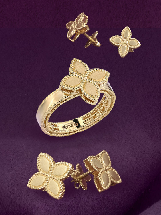 Серьги из красного золота 585 пробы