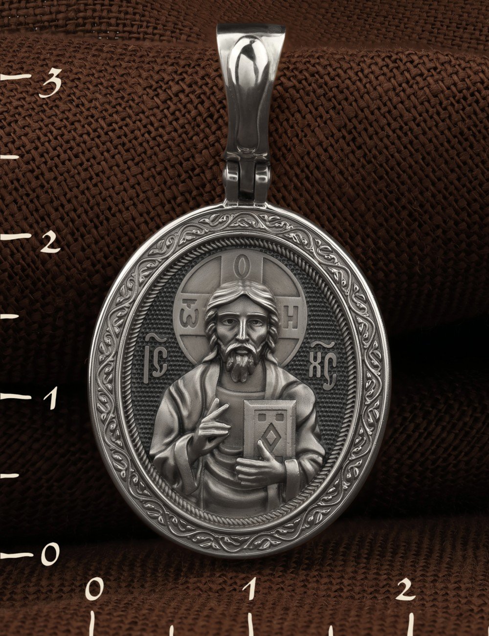 Образок из белого золота