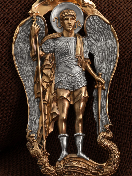 Нательная икона из красного золота 585 пробы