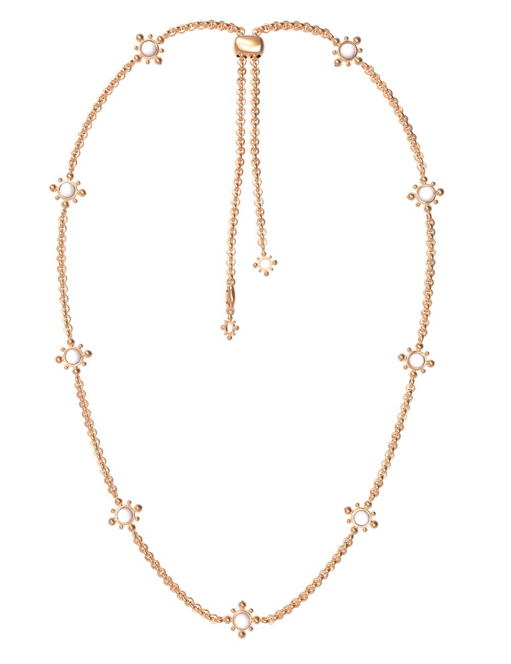 Колье из золота c агатом