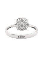 Кольцо из белого золота c бриллиантами