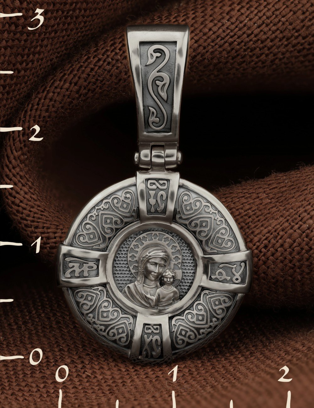 Образок из белого золота