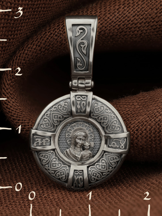 Образок из белого золота 585 пробы