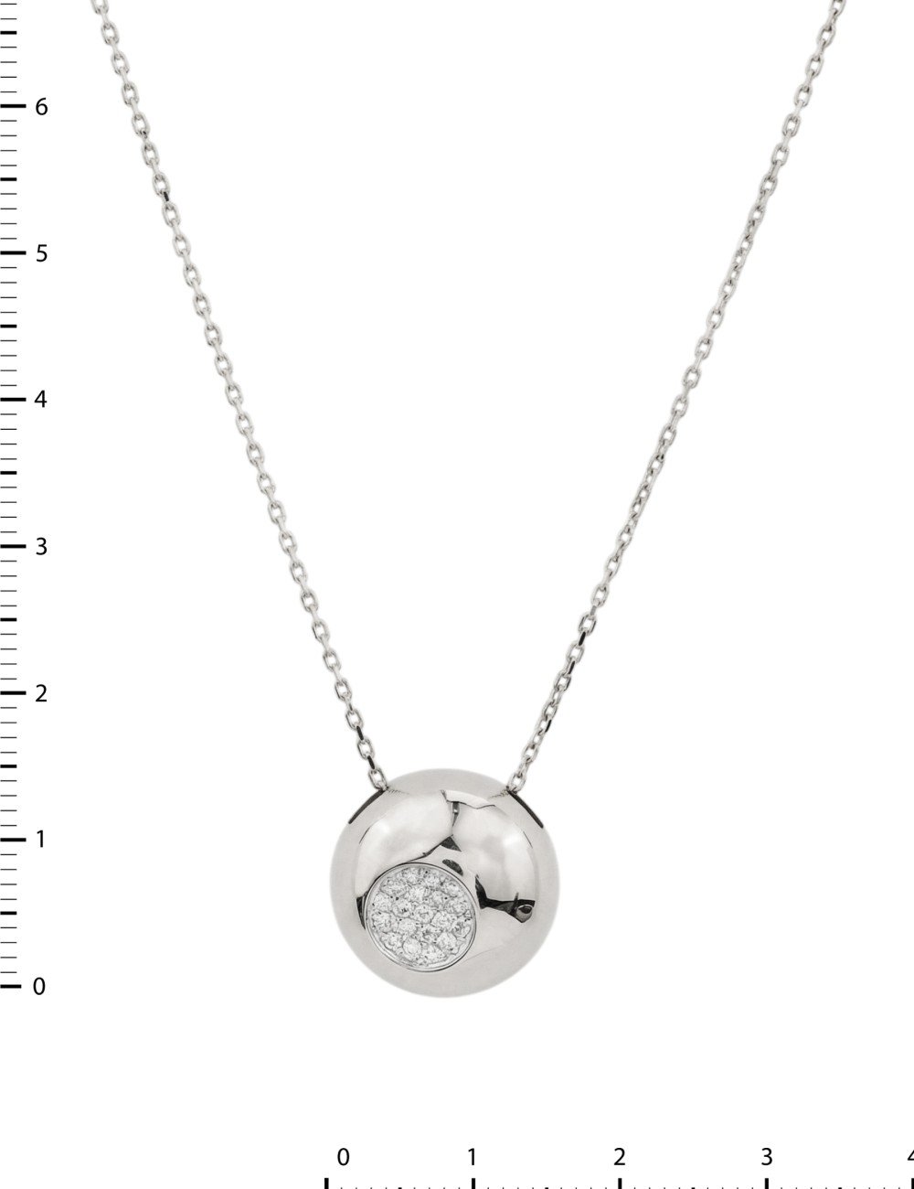 Колье из белого золота c бриллиантами